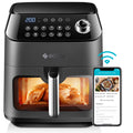 Black 6 Quart Air Fryer with See-Through Window B75810