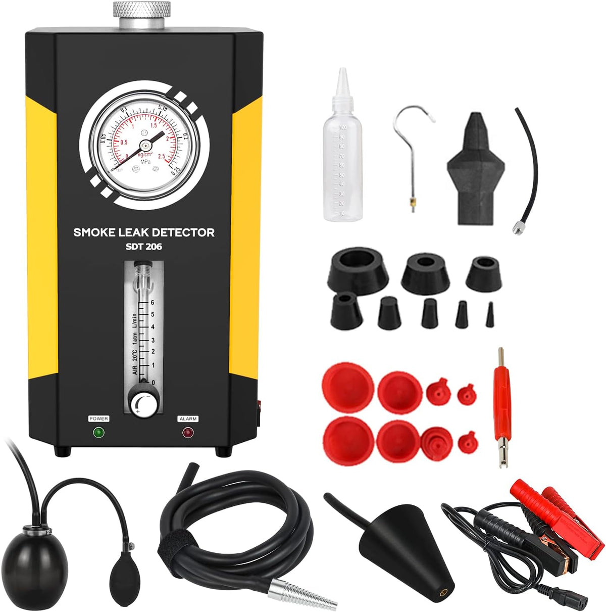 Automotive Smoke Machine Leak Detector EVAP 12V Car Pipe System Smoke Tester with Adjustable Flow Meter N82957