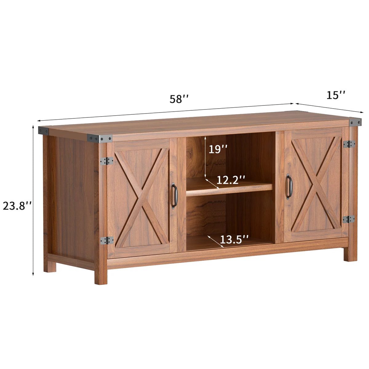 Farmhouse Two-Door TV Cabinet K397
