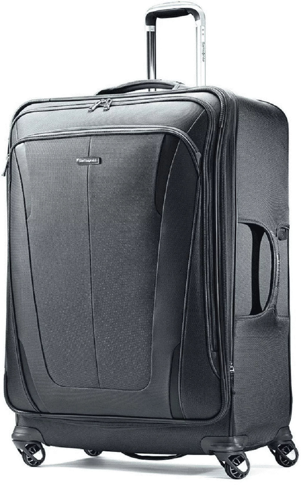 Hardside Spinner Luggage 2 Piece Set Silver X865