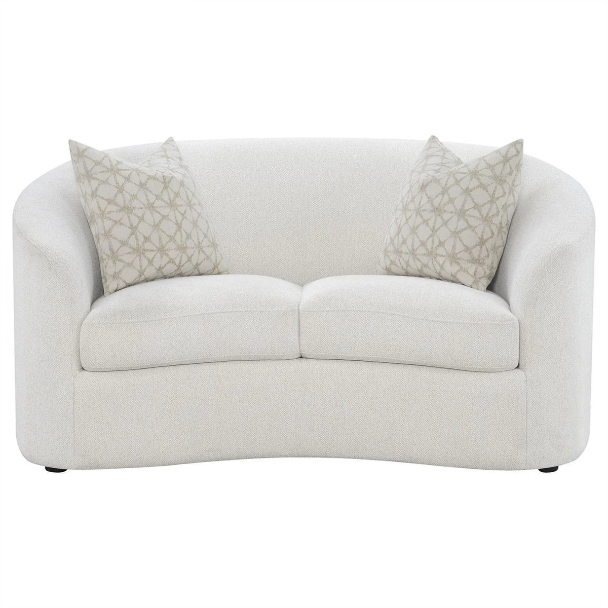 Latte Fabric Upholstered 2-piece Living Room Set K32292