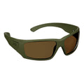Green Frame Brown Polarized Lens Anti-Fog Coating Safety Glasses V3873
