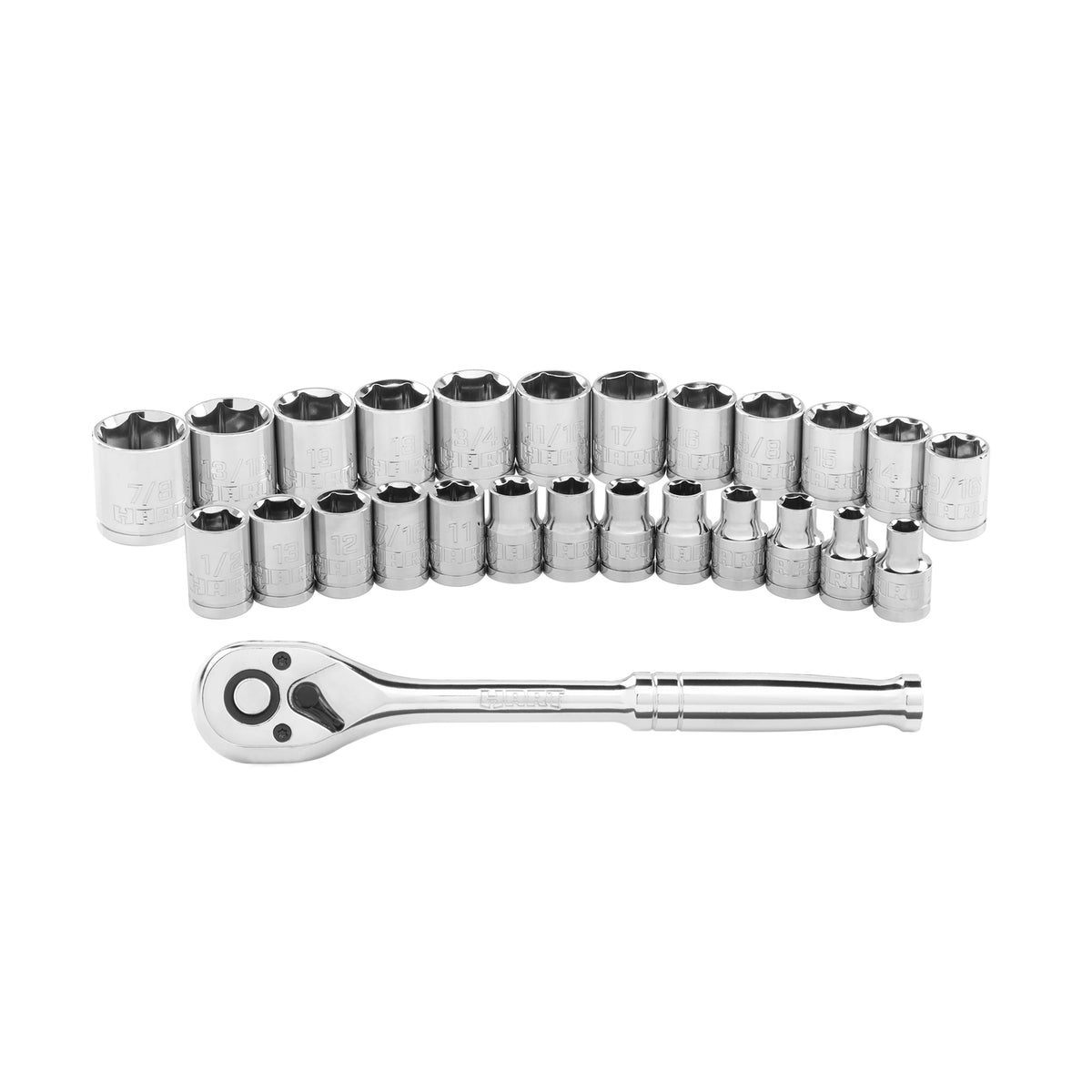 26-Piece 3/8-inch Mechanics Tool Set Chrome Finish E976481