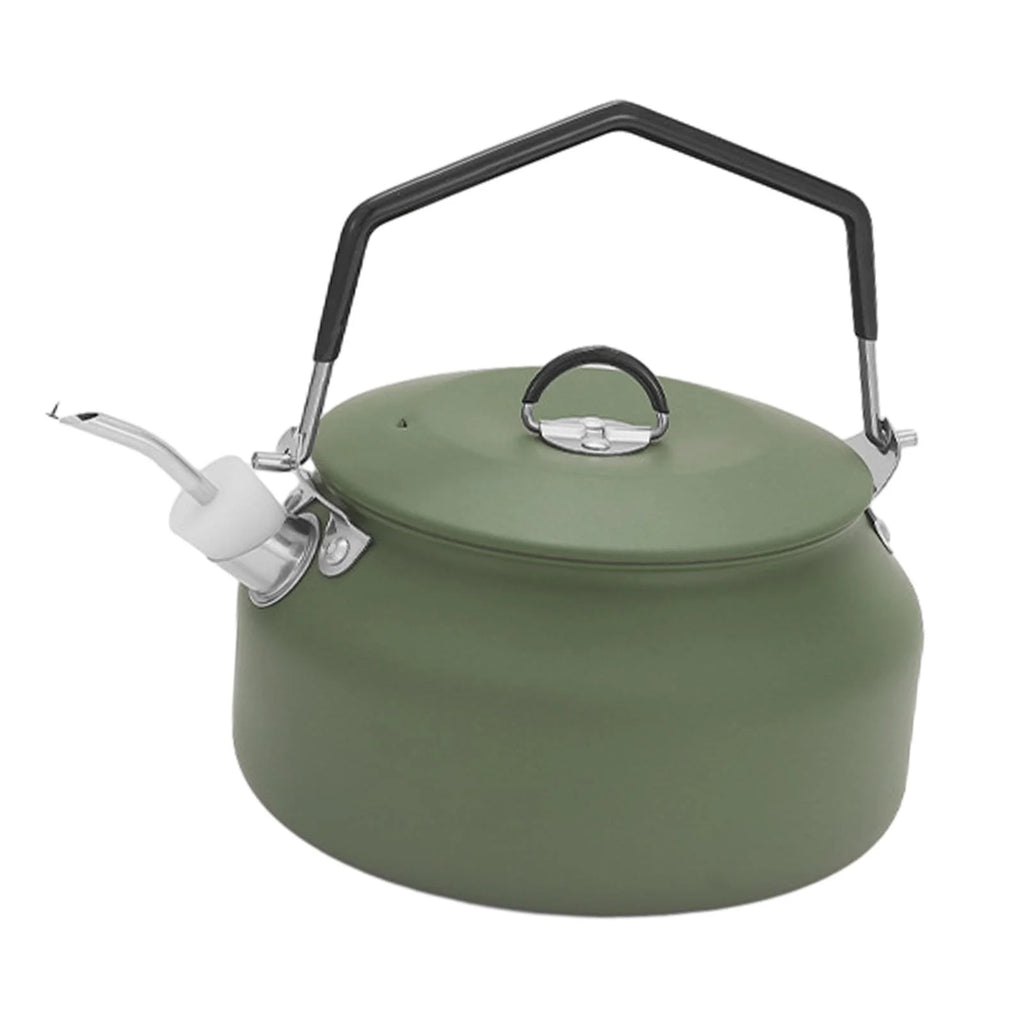 1L Camping Water Kettle Teapot Green R7663