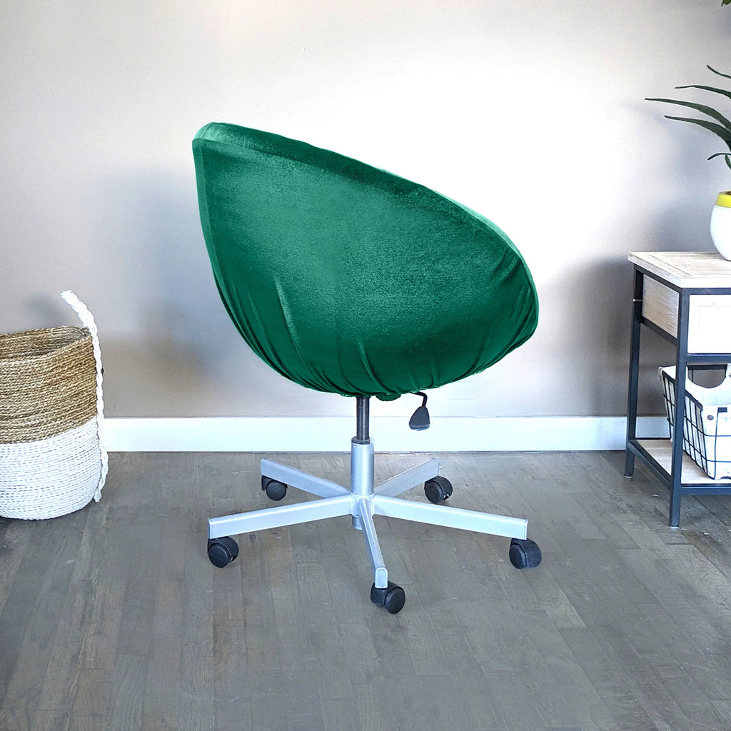 Velvet Green Chair Slip Cover Y80231