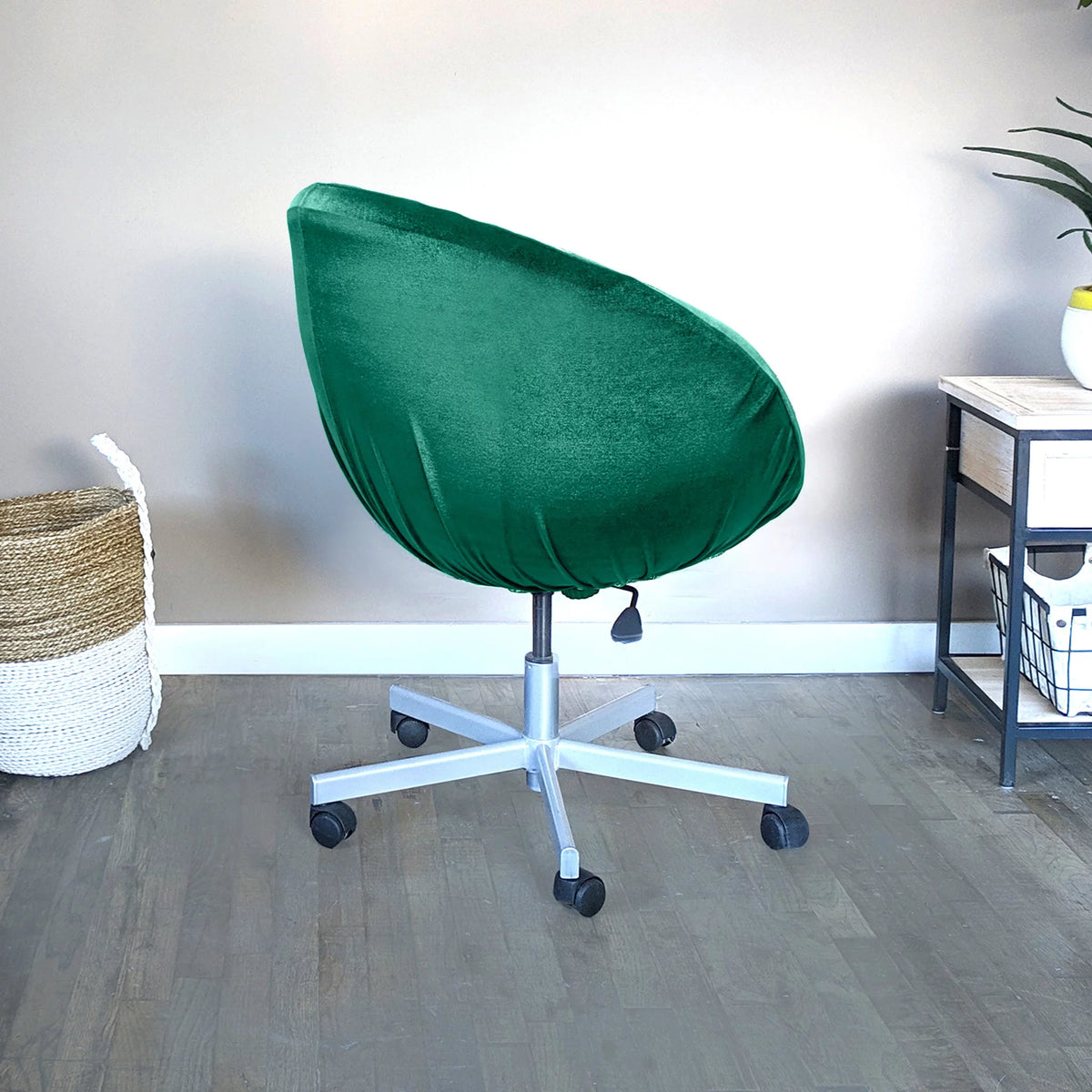 Velvet Green Chair Slip Cover Y80231