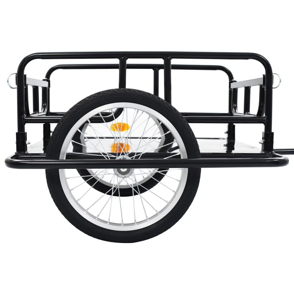 Bike Cargo Trailer Steel Black L748925