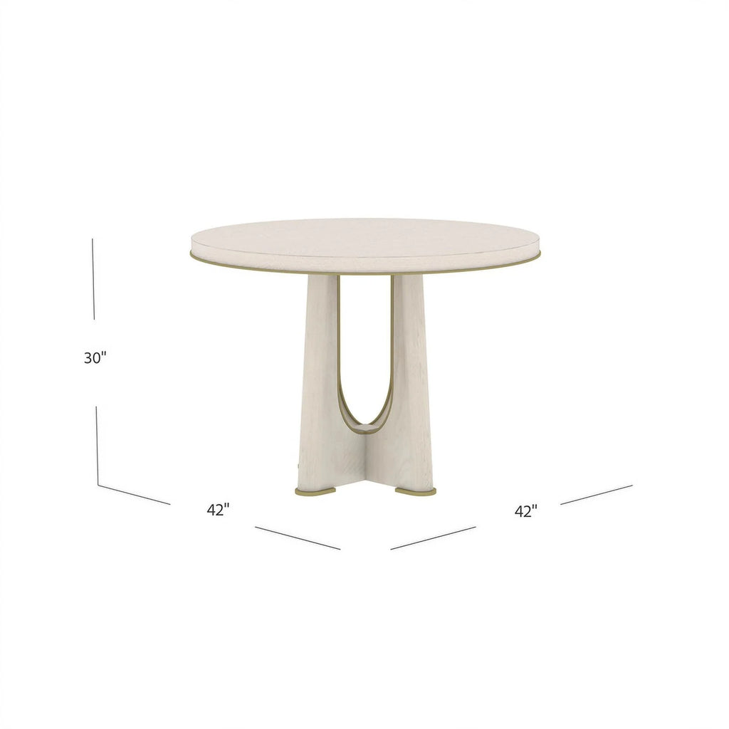 Washed Blond Oak Wood Dining Table R84742
