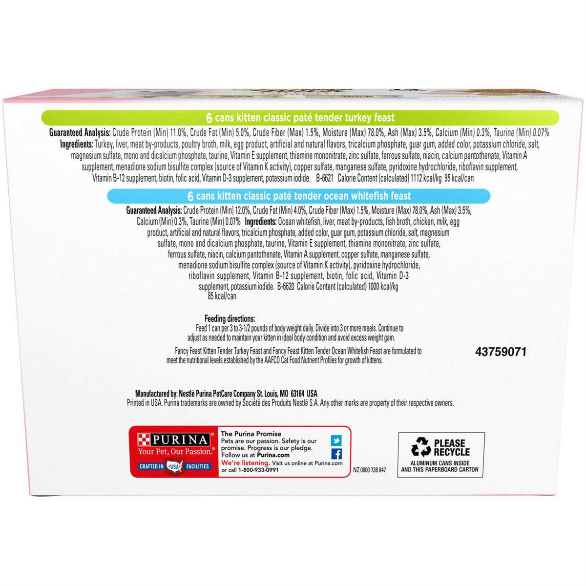 Kitten Classic Pate Cat Wet Food Z657082