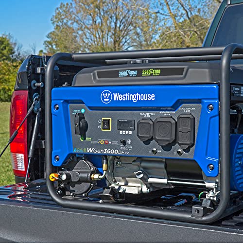 4650 Peak Watt Dual Fuel Portable Generator with Remote Electric Start B59913