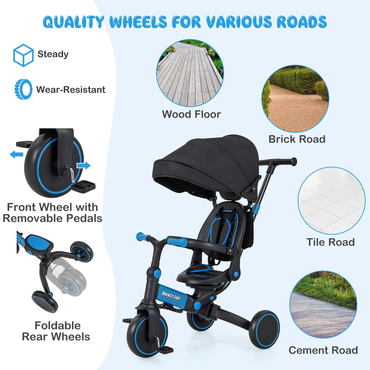 Folding Tricycle for Toddlers U865346