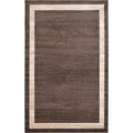 Brown Ivory 5' 3 x 8' Rectangle Rug R6601
