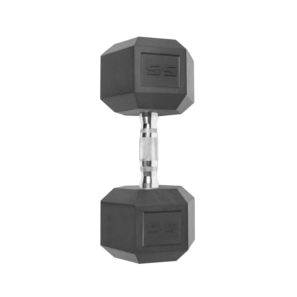 55lb Coated Hex Dumbbell T6581