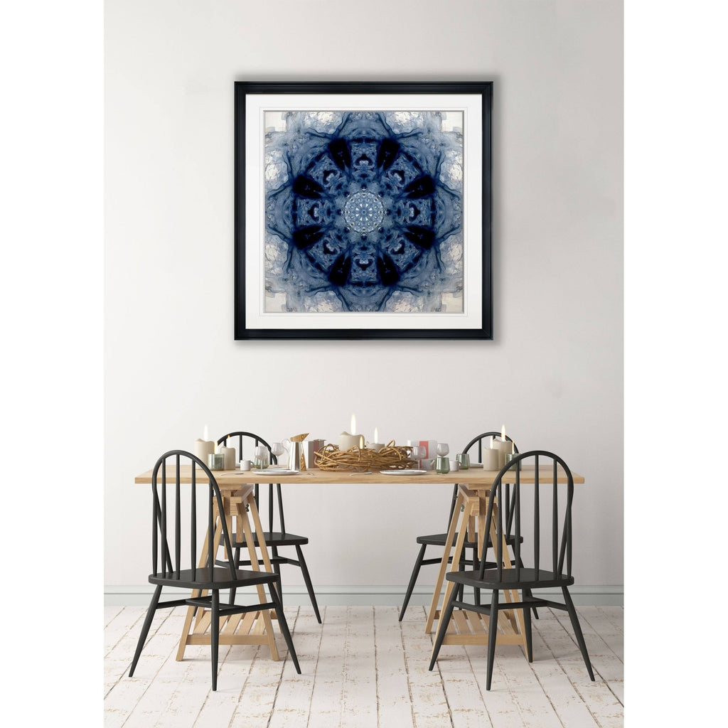 Indigo Framed Giclee Print 38x38 R3605