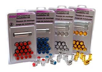 Chrome with Red Cap Wheel Installation Kit R38820