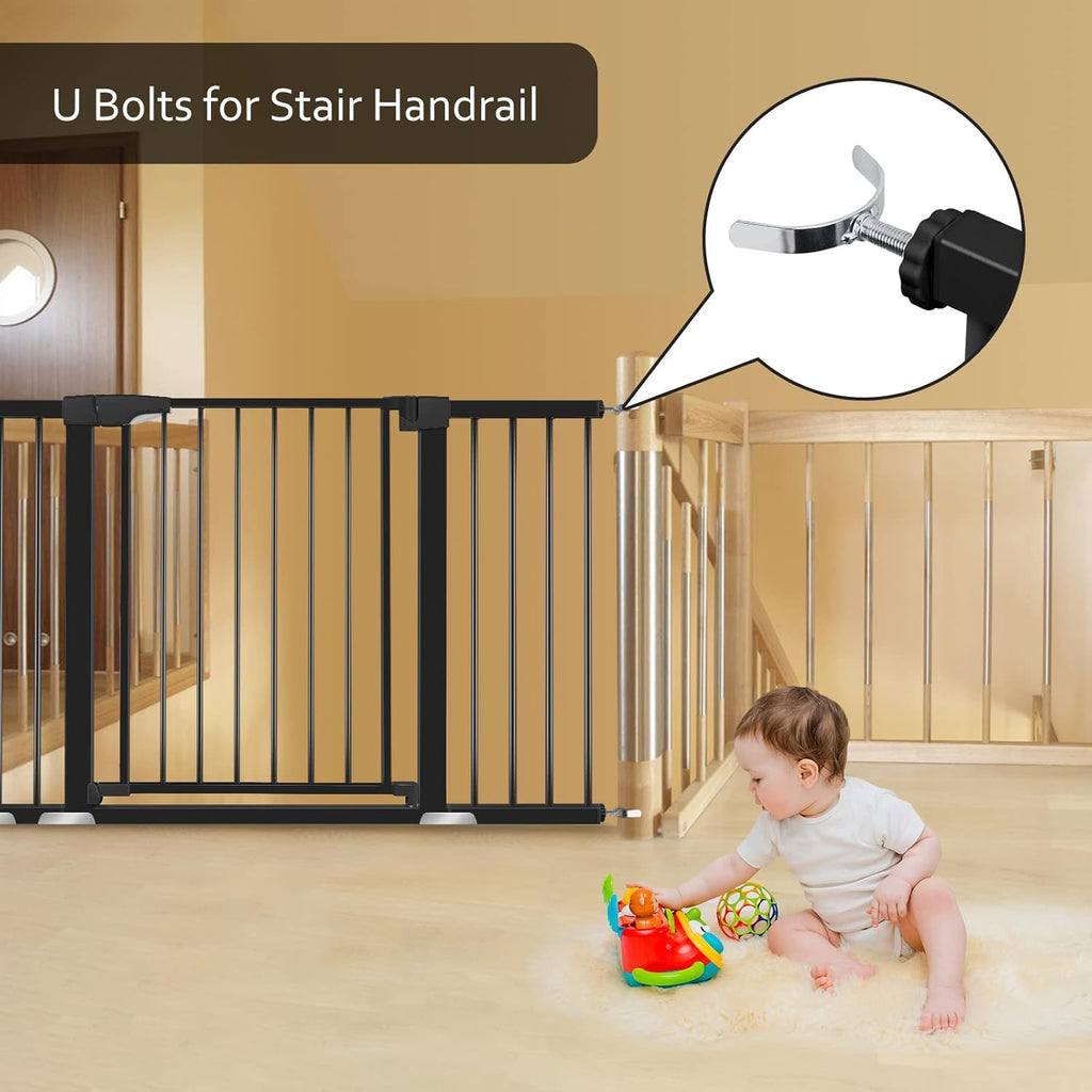Extra Wide Auto-Close Walk Thru Baby Gate R385296