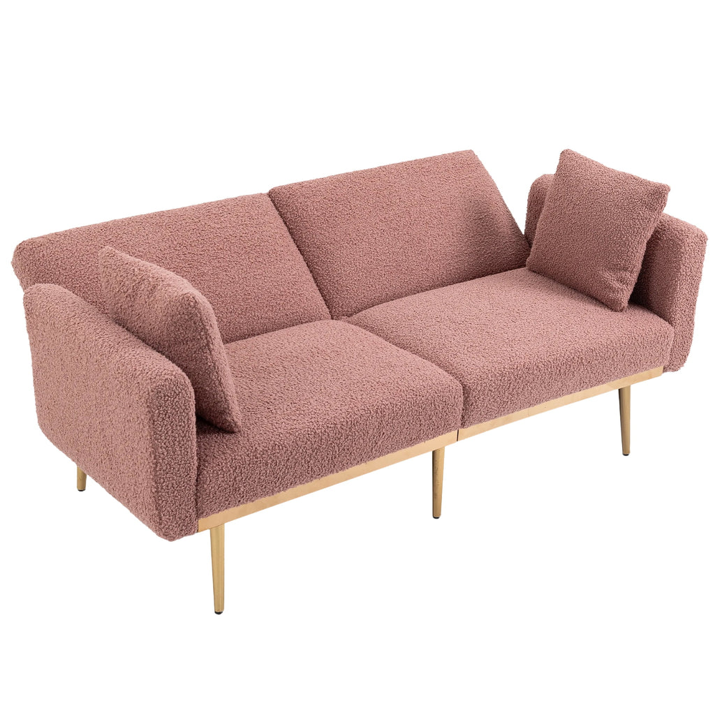 Velvet Sofa with Metal Feet S66069