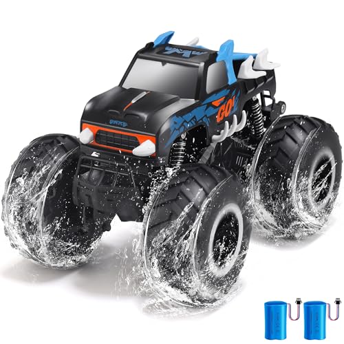 1:16 Waterproof Remote Control Monster Truck Pickup Car 4WD All Terrain Off-Road Toy V2812