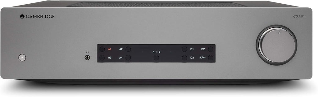 Stereo Two-Channel Amplifier with Bluetooth and Built-in DAC - 80 Watts Per Channel (Lunar Grey) C299