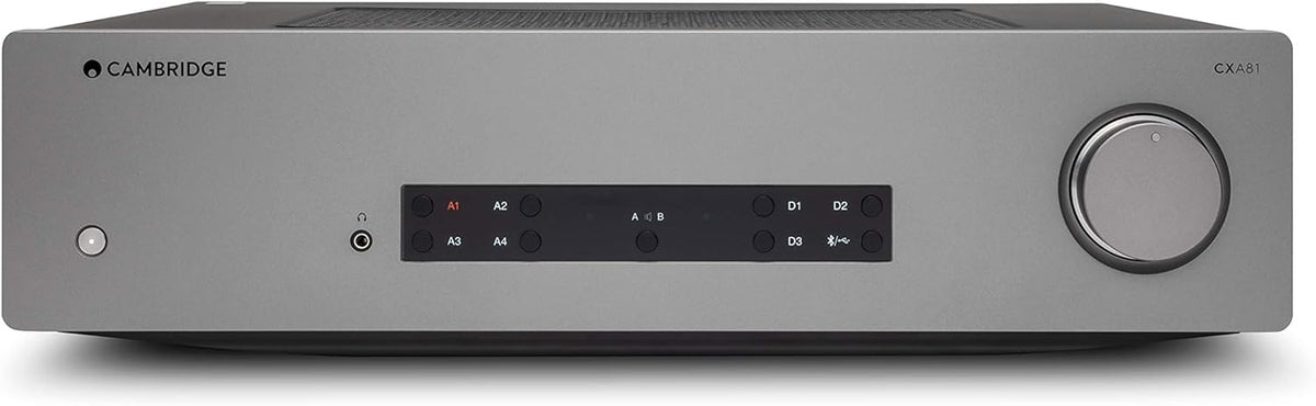 Stereo Two-Channel Amplifier with Bluetooth and Built-in DAC - 80 Watts Per Channel (Lunar Grey) C299