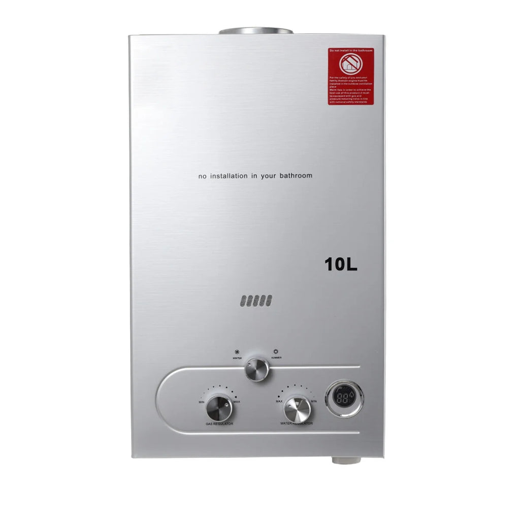 10L 20KW LPG Propane Instant Gas Water Heater with Shower Head Kit C50736