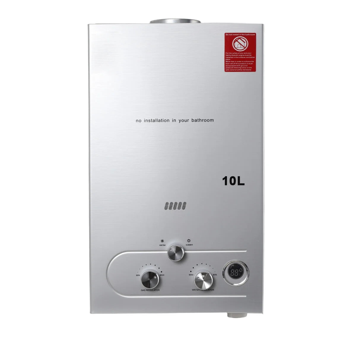 10L 20KW LPG Propane Instant Gas Water Heater with Shower Head Kit C50736