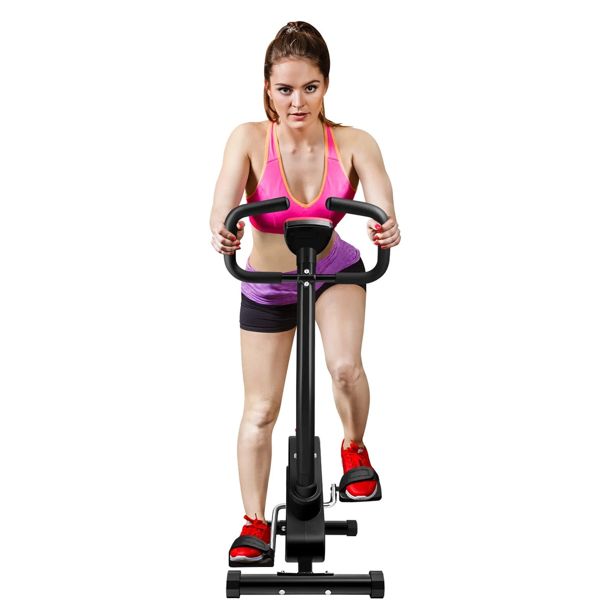 Stationary Indoor Cycling Bike with Seat Cushion and Digital Display P3572