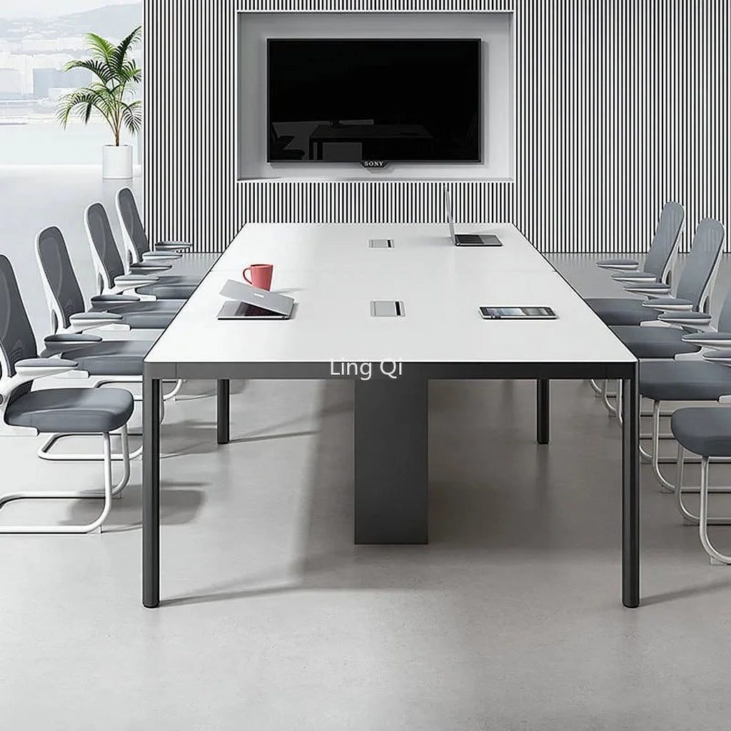 White Modern Computer Desk D935006