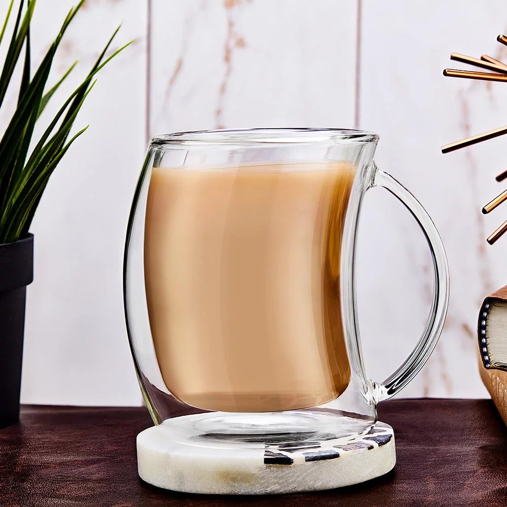 Double Wall Insulated Coffee Mug 13 oz Set of 2 J1615