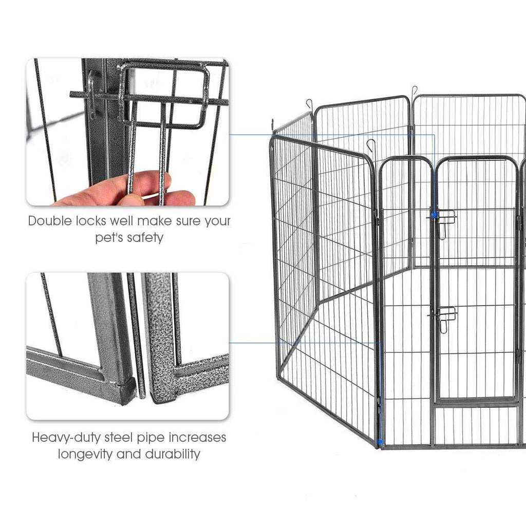 16/8 Panel Dog Playpen with Door J122