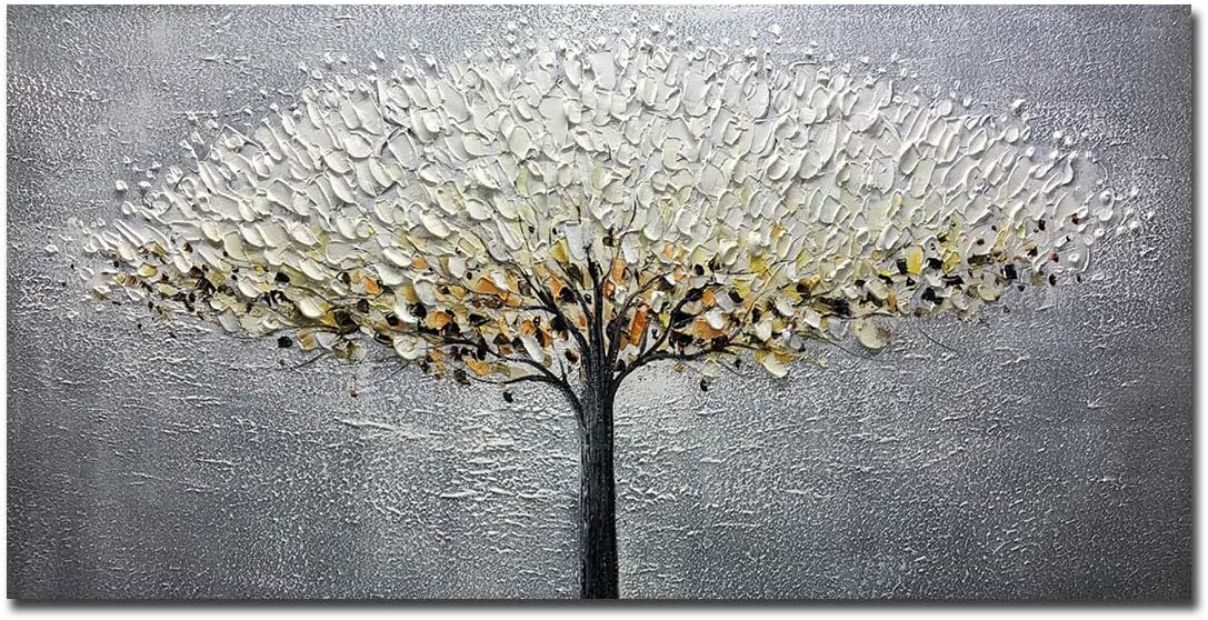 24x48 Inch Hand-Painted Oil Painting On Canvas Abstract Artwork N31642