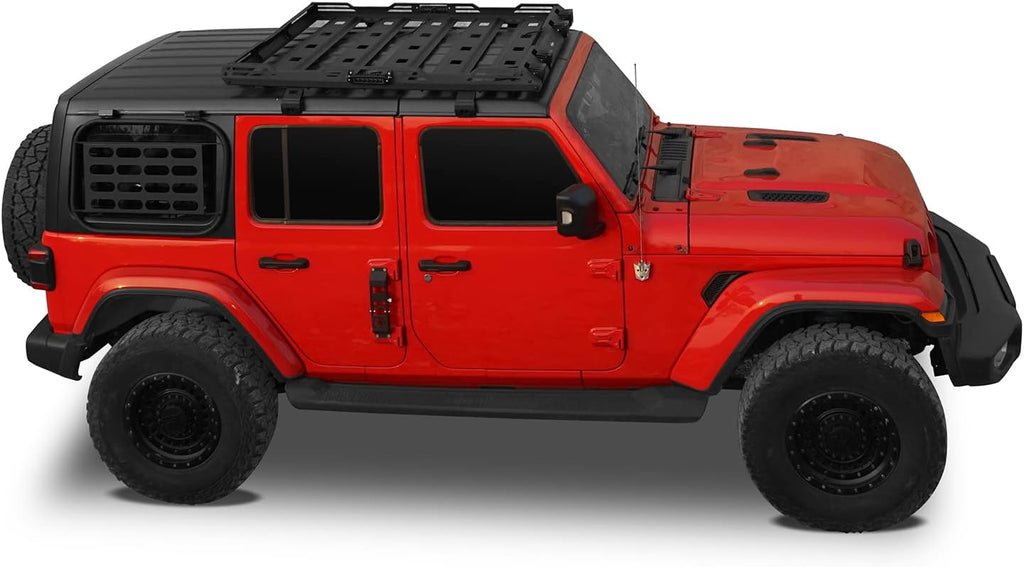 Roof Rack Cargo Basket Carrier for Jeep Wrangler JL Unlimited 4 Doors H88335