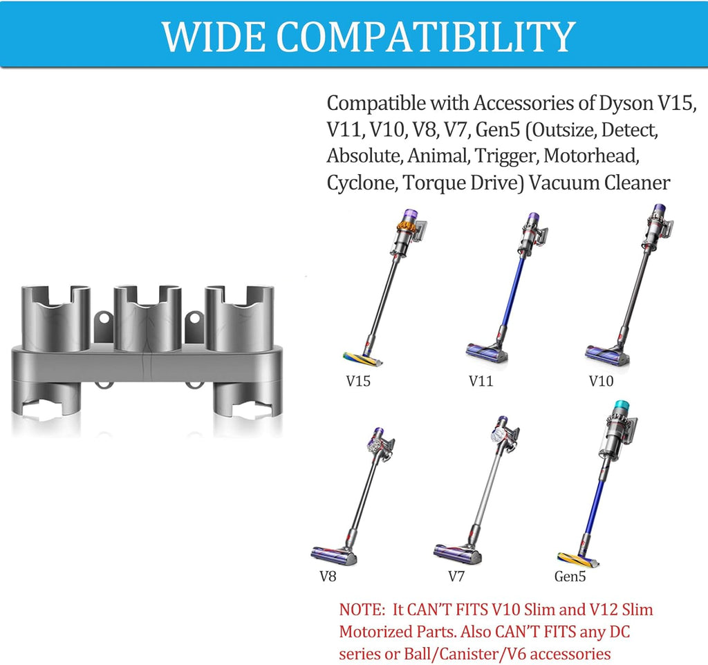 Grey Vacuum Cleaner Attachment Holder Wall Mount P992