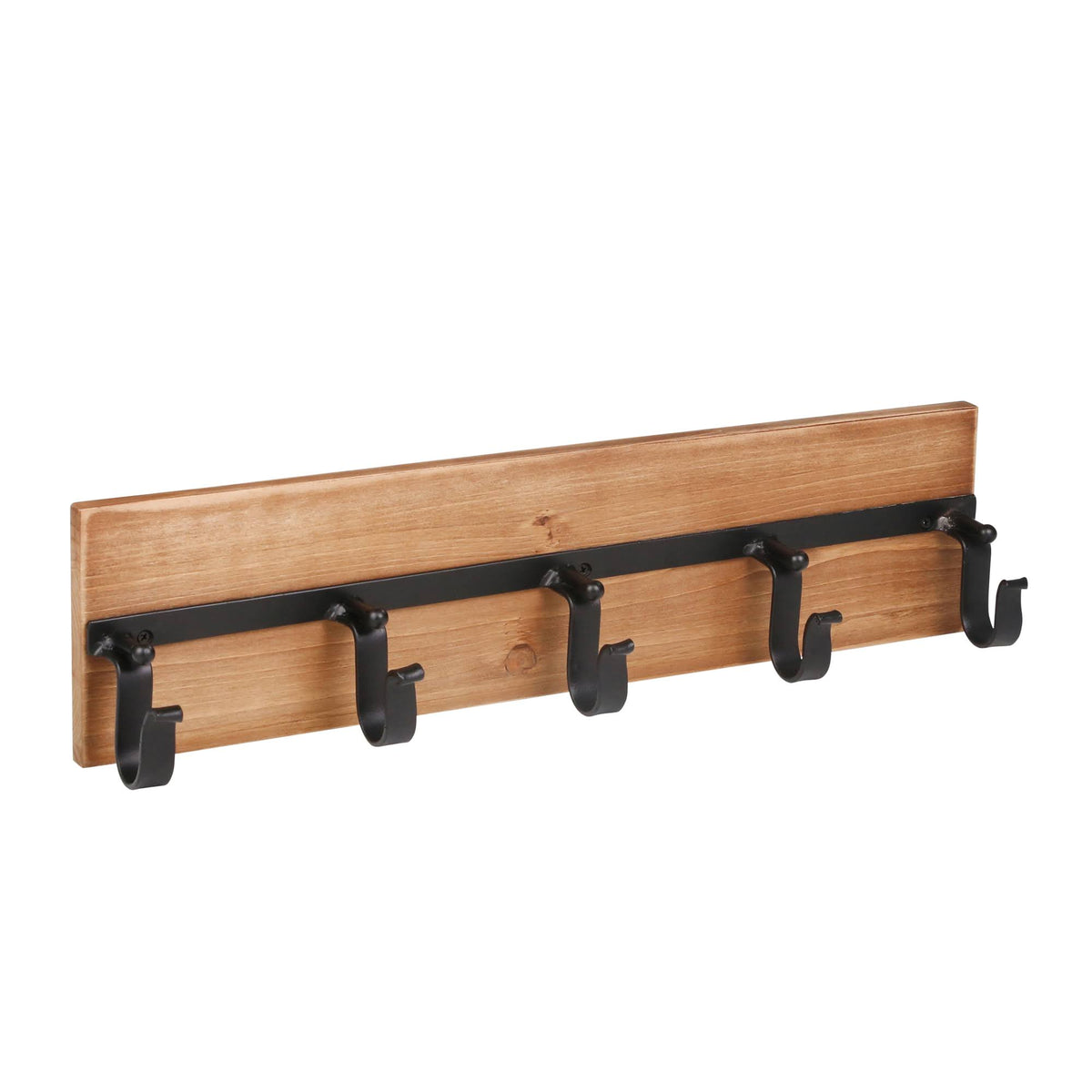 Black 5 Hook Wall Hanger B139
