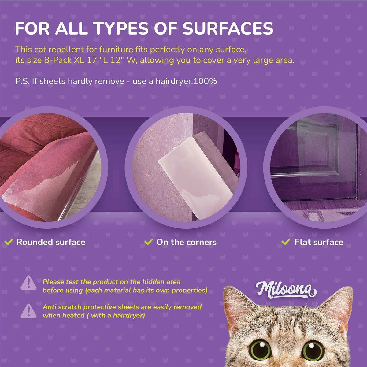 Anti Cat Scratch Furniture Protector 4 Sheets P424066