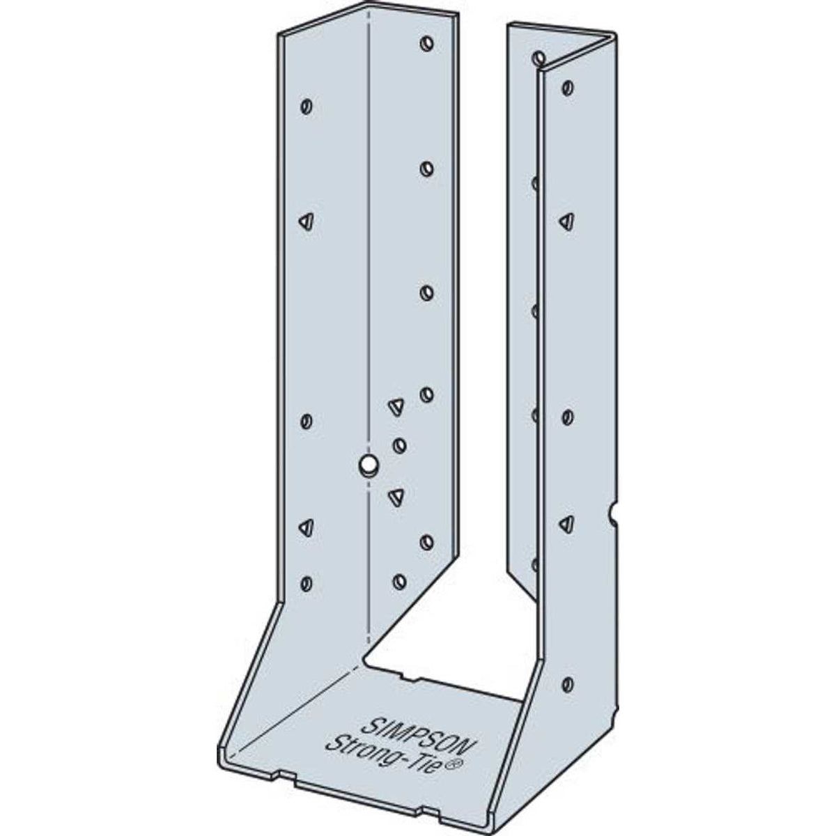 Galvanized Face-Mount Concealed-Flange Joist Hanger for Double 2x10 L54435