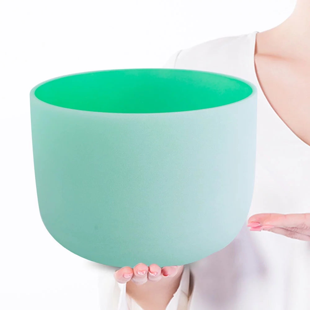 Green 8 inch Quartz Crystal Singing Bowl B4977