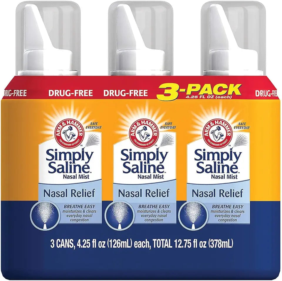 Saline Adult Nasal Mist 3 Pack 4.25 Oz N26086