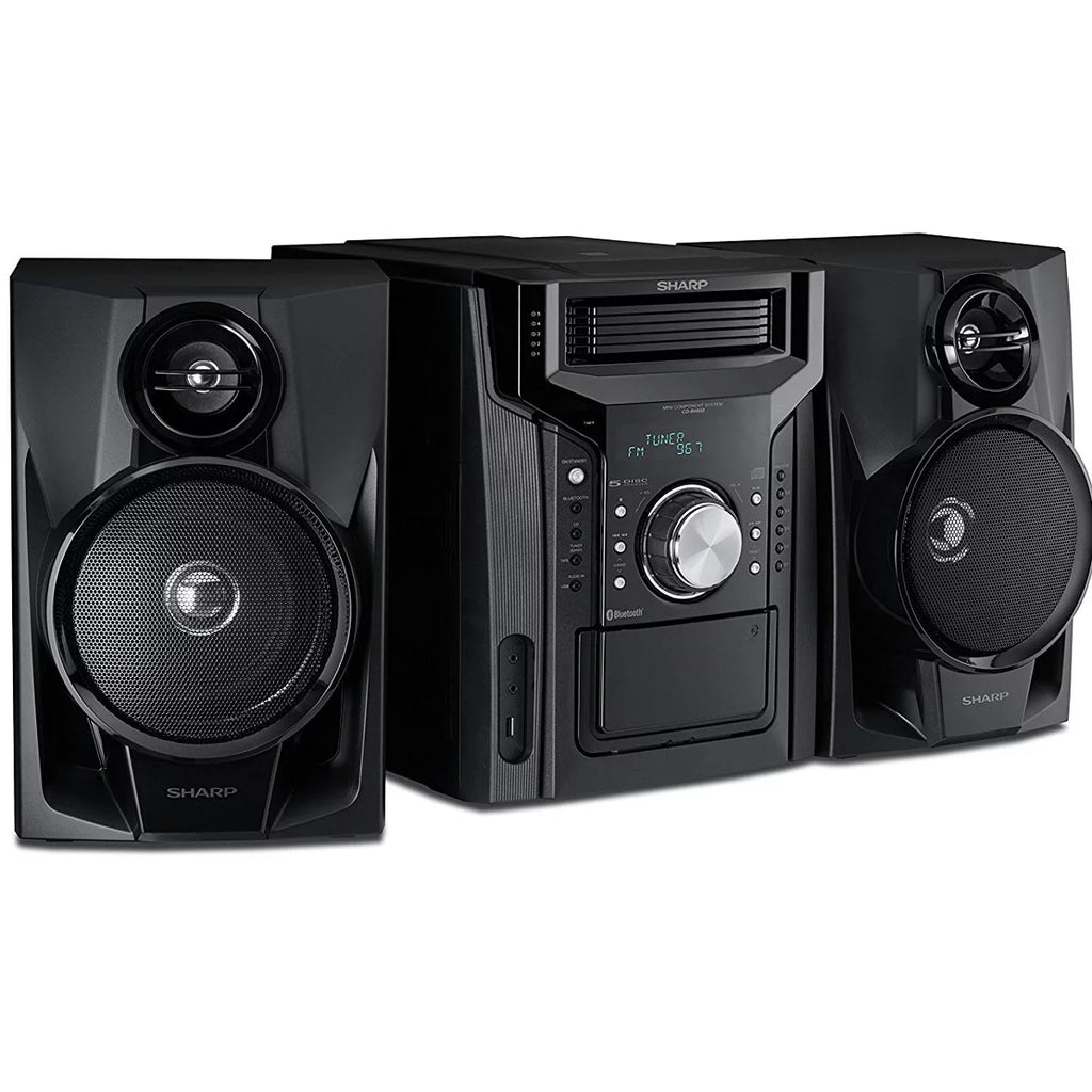 240W 5-Disc Mini Shelf Speaker System with Cassette F1285
