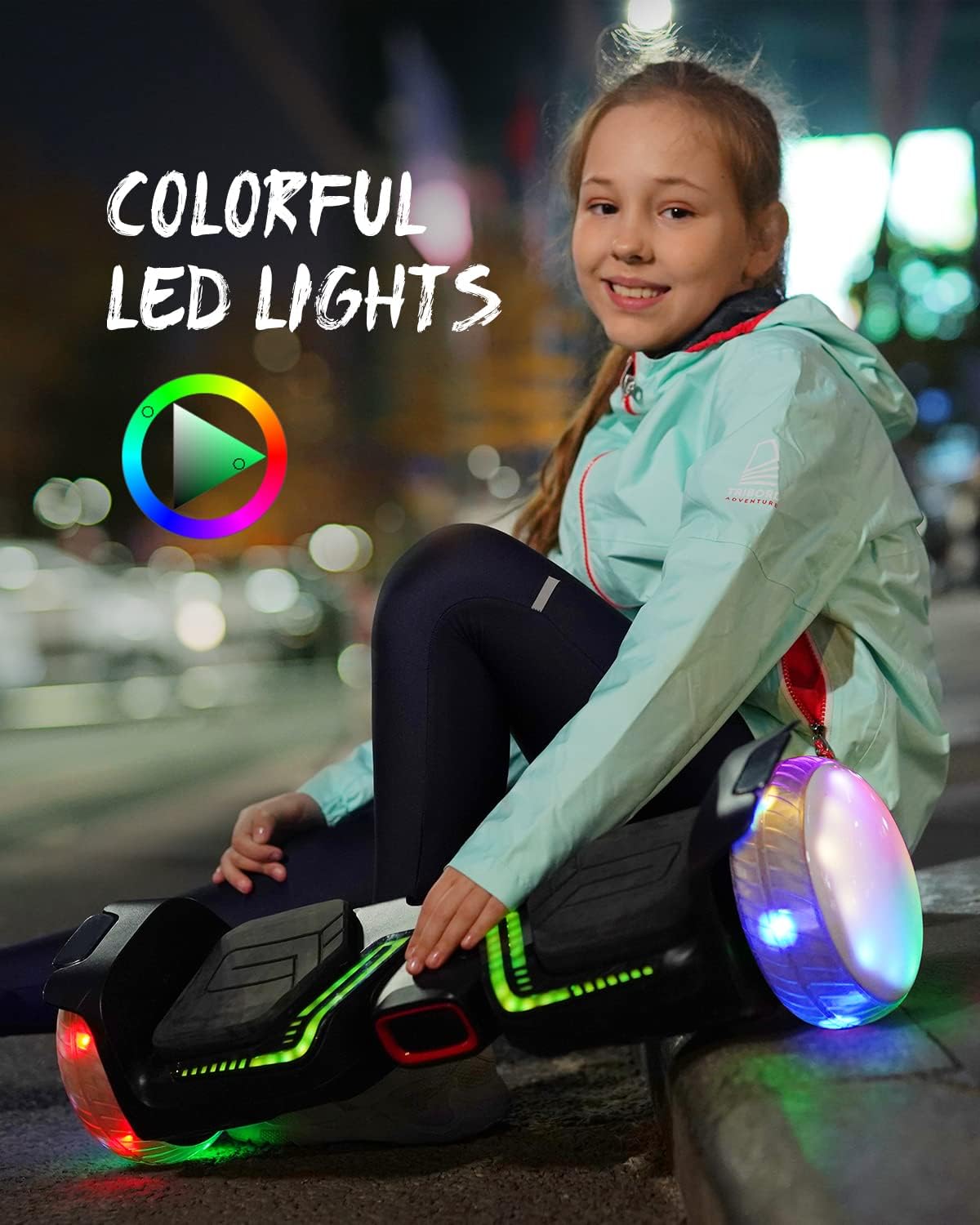 6.5” All Terrain Self Balancing Hoverboard with Bluetooth Speaker D9697