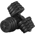 66 Lb. Adjustable Dumbbell Set Black Q460432