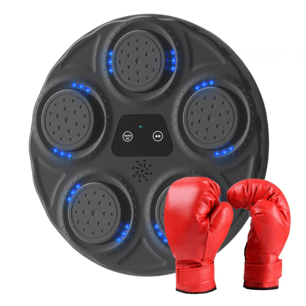 Electronic Boxing Machine Adjustable Punching Pad with Gloves M88207