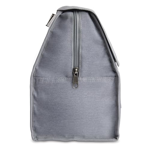 Gray Stripes Foldable Reusable Lunch Bag O181905