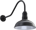 12 inch Dome Gooseneck Outdoor Wall Mounted Steel Light B236