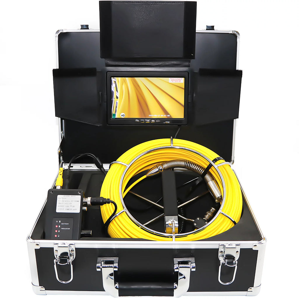 165' Cable Waterproof IP68 Sewer Camera with 512Hz Sonde Transmitter & Receiver O74103