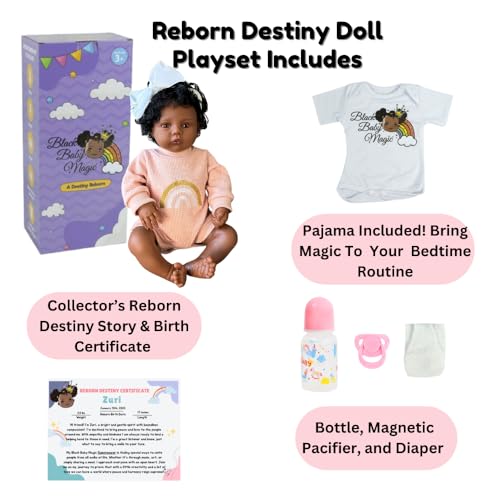 Black 17 Inch Soft Body Baby Doll with Accessories M564200