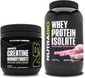 Unflavored Creatine Monohydrate and Strawberry Ice Cream Whey Protein Isolate U139483