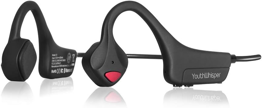 Bone Conduction Headphones Bluetooth Wireless Open-Ear Headset with Mic, Titanium Lightweight Sweat-Proof, Green Pack of 2 V711432
