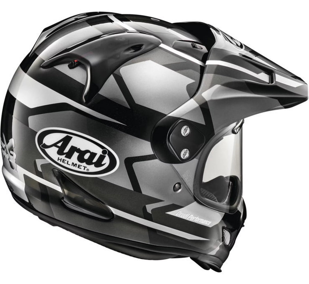 Dual Sport Motorcycle Helmet Gray SM V6181