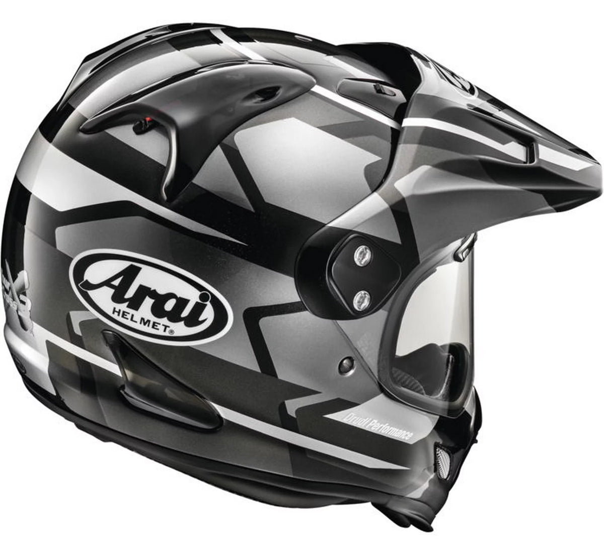 Dual Sport Motorcycle Helmet Gray SM V6181